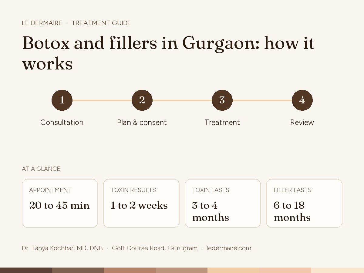Botox & Fillers in Gurgaon at Le Dermaire: how the treatment works, step by step